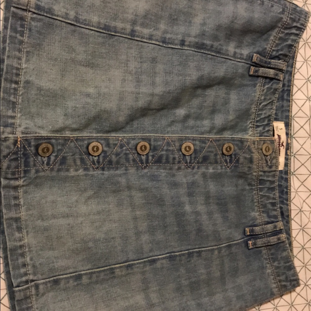 Hollister denim skirt